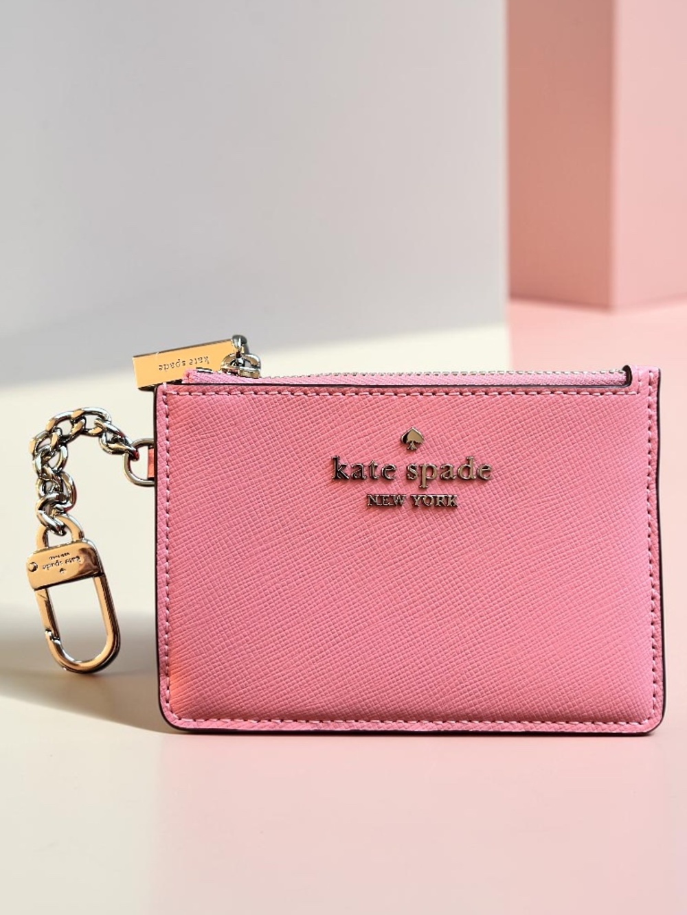 Kate Spade Grapefruit Soda Keyring Card Holder NWT